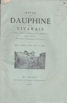 Revue du Dauphiné et du Vivarais. undefined