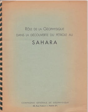 Rôle de la Géophysique dans la découverte du pétrole au Sahahra. undefined
