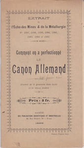 Comment on a perfectionné le Canon Allemand?