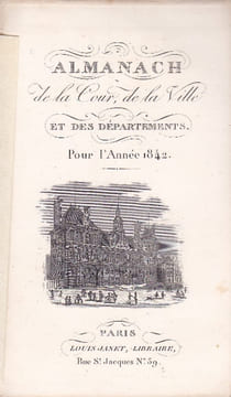 Almanach de la Cour, de la Ville et des Départements pour l'Année 1842. undefined