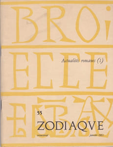 Zodiaque n°55 - Actualités romanes (1)