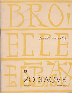 Zodiaque n°55 - Actualités romanes (1). undefined