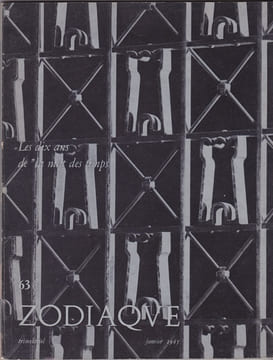 Zodiaque n°63 - Les dix ans de la Nuit des temps. undefined