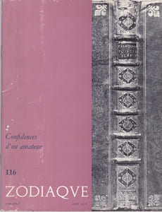 Zodiaque n°116 - Confidences d'un amateur
