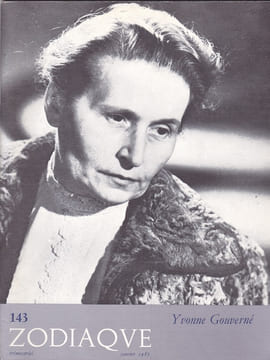 Zodiaque n°143 - Yvonne Gouverné. undefined