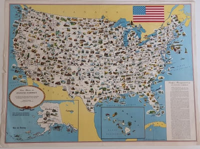 Carte - Etats Unis d'Amérique