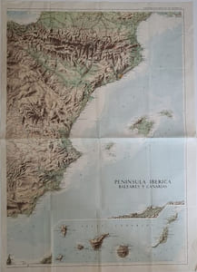 Carte - Peninsula iberica baleares y canarias