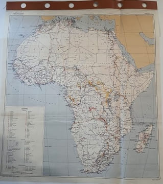 Carte économique de l'Afrique - Industries et tranports (n°78). undefined