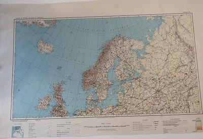 Carte - Europe et Afrique du Nord - Feuillet n°1