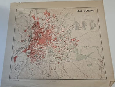 Carte - Plan d'Oujda