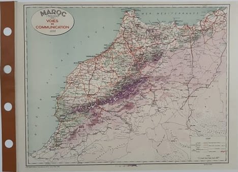 Carte - Maroc - Voies de communication. undefined