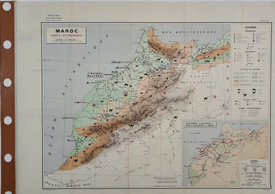 Carte - Maroc - carte économique (n° 53)