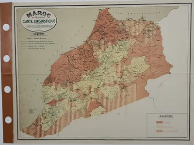 Carte - Maroc - Carte linguistique