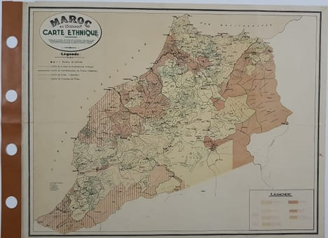Carte - Maroc - Carte ethnique. undefined