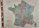 Carte - Les zones d'élevage de la France (N°35). 