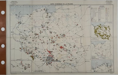 Carte - Carte économique de la Pologne (N°34)