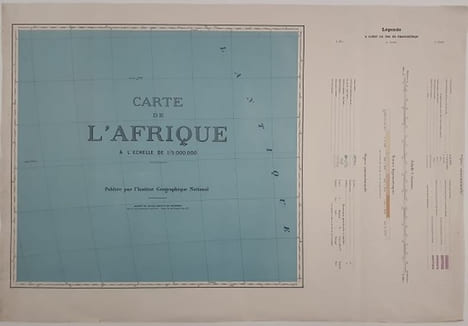 Carte - Afrique -   Feuillet des légendes. undefined