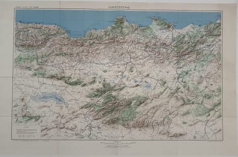 Carte - Afrique - Constantine -Type Tourisme. undefined
