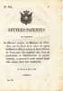 Lettres-Patentes par lesquelles Sa Majesté assigne au Ministère de l'Intérieur, sur les fonds de la caisse de réserve. 
