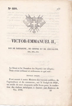 Victor-Emmanuel II, roi de Sardaigne, de Chypre et de Jérusalem, etc, .... undefined