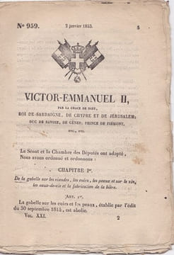 Victor-Emmanuel II, roi de Sardaigne, de Chypre et de Jérusalem. undefined
