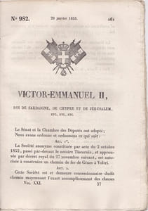 Victor-Emmanuel II, roi de Sardaigne, de Chypre et de Jérusalem