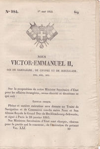 Victor-Emmanuel II, roi de Sardaigne, de Chypre et de Jérusalem