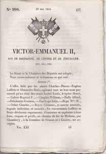 Victor-Emmanuel II, Roi de Sardaigne, de Chypre et de Jérusalem
