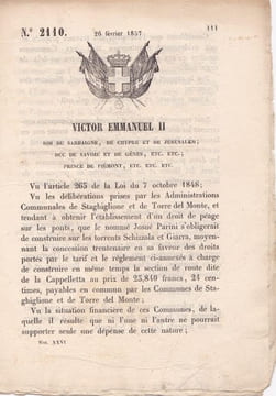 Victor-Emmanuel II, Roi de Sardaigne, de Chypre et de Jérusalem. undefined