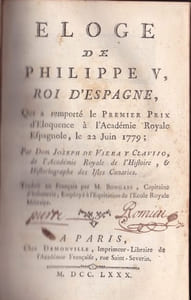 Eloge de Philippe V, Roi d'Espagne, Eloge de Voltaire , ...