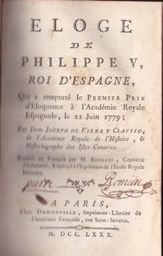 Eloge de Philippe V, Roi d'Espagne, Eloge de Voltaire , .... undefined