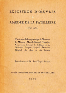 Exposition d'Oeuvres d'Amédée de La Patellière (1890-1932)