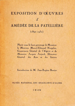 Exposition d'Oeuvres d'Amédée de La Patellière (1890-1932). undefined