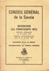 Conseil G&eacute;n&eacute;ral de la Savoie - Session du printemps 1972. 
