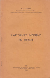 L'artisanat indigène en Oranie