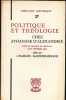 Politique et th&eacute;ologie chez Athanase d'Alexandrie. KANNENGIESSER (Ch.)