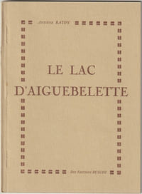 Le Lac d'Aiguebelette
