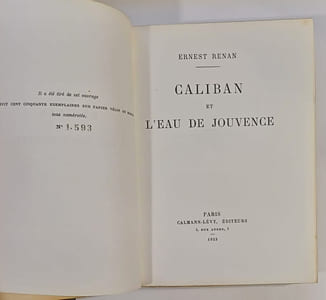 Caliban et l'eau de jouvence