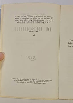 Journal du désordre. BLOCH-MICHEL (Jean)