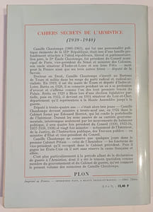 Cahiers secrets de l'Armistice (1939-1940)