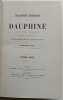 Description g&eacute;ologique du Dauphin&eacute; (Is&egrave;re, Drome, Hautes-Alpes) pour servir &agrave; l'explication g&eacute;ologique de cette province. LORY (Charles)