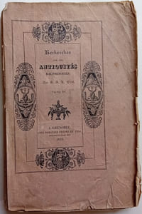 Recherches sur les antiquités dauphinoises  T1