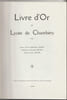 Livre d'Or du Lyc&eacute;e de Chamb&eacute;ry - Guerre Franco-Allemande - Exp&eacute;ditions coloniales - Grande Guerre. 