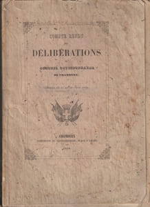 Compte-rendu des délibérations du Conseil divisionnaire de Chambéry 1849-50-51 - 3 volumes