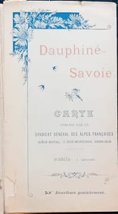 Dauphiné, Savoie  - Carte