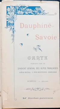 Dauphiné, Savoie  - Carte. undefined