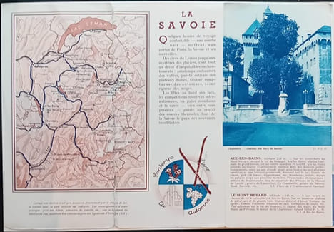 Savoie - Carte-Dépliant PLM. undefined