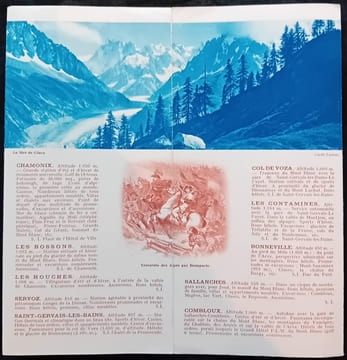 Savoie - Carte-Dépliant PLM. undefined