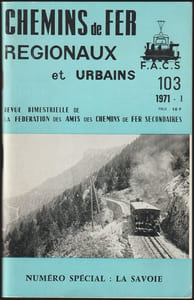Chemins de fer régionaux et urbains  Numéro spécial : La Savoie