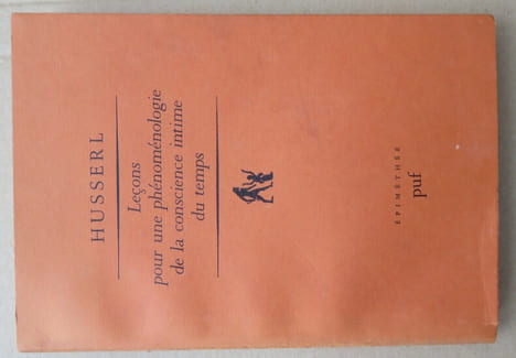 Leçons pour une phénoménologie de la conscience intime du temps.. HUSSERL Edmund.